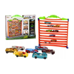 LEAN Toys Car Track Parking 2in1 Garage Springs 360 Loop* Set