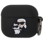 Karl Lagerfeld 3D Logo NFT Karl and Choupette Silicone Case Apple Airpods 3