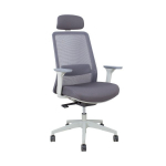Evelekt Task chair SANTO grey mesh fabric