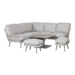 Evelekt Garden furniture set MARENDA 4-parts, grey/ beige