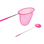 LEAN Toys Butterfly Net Insect Folding Telescopic 85 cm Pink