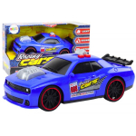 LEAN Toys Race Car Lights Sounds Opening Engine Blue