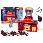 LEAN Toys Base Fire Department Hospital Command Center Vehicles 6 pcs