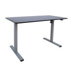 Evelekt Desk ERGO OPTIMAL with 1 motor 120x60cm, black/ grey