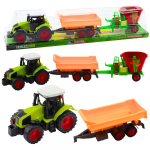 LEAN Toys Set of Agricultural Tractor Trailer Tipper Feed Wagon