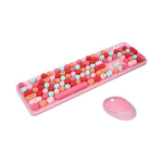 Mofii Wireless Keyboard and Mouse Combo Sweet Pink