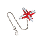 Knipex KNIPEX universal key 00 11 06, socket wrench (silver/ red, for common c