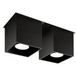 Sollux Lighting Quad 2 SL.0063 2x40W GU10 Black