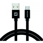 Swissten "Textile Quick Charge Micro USB 3.0m" Black