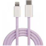 maXlife MXUC-06 USB-C to Lightning 1,0 m 20W Purple Nylon