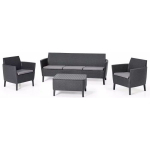 Keter Salemo 3 Seater Set Grey