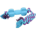 ZOLUX Zolux Rubber barbell with cord 12 cm