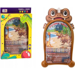 LEAN Toys Pinball Arcade Game Dinosaurs Brown Stand