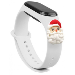 Fusion Accessories Xiaomi Mi Band 3/ 4 White Xmas Santa