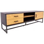 Evelekt AMSTERDAM 160x40xH50cm Oak/ Black