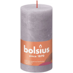 Bolsius Candle Rustik Frosted Lavender &Oslash;6.8x13cm