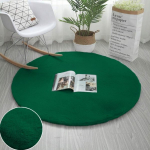 Strado Strado Rabbit Round Rug Strado 90x90 BottleGreen (Green)