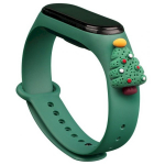 Fusion Accessories Xiaomi Mi Band 5/ 6 Green Xmas Christmas Tree 2