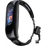 Hurtel Metal Strap Xiaomi Mi Band 3 / 4 / 5 / 6 Black