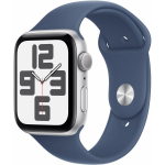 Apple Watch SE (2024) 44mm Silver/ Denim Band - S/ M