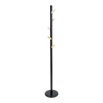 Evelekt Coat rack FOREST D28H177cm, black/ natural