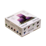 PROVENCE Candles Blueberry set 3pcs &Oslash;6x6cm, &Oslash;6.8x7.4cm, &Oslash;6,8x14cm + plate