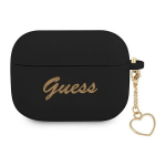 Guess Silicone Charm Cover for Airpods Pro Black