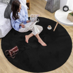 Strado Strado Rabbit Round Rug Strado 150x150 Black (Black) Universal