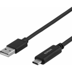 Deltaco USBC-1004-LSZH USB-A - USB Type-C 1m Black