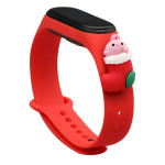 Fusion Accessories Xiaomi Mi Band 5/ 6 Red Xmas Santa 1