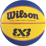 Wilson Wilson FIBA 3X3 Replica Basketball WTB1033XB blue and yellow.