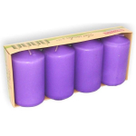 PROVENCE Candles Violet &Oslash;5x9cm 4pcs