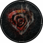 Genesis Tellur 400 Round Lava 100cm Black