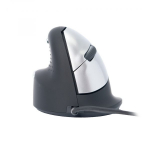 R-Go Tools HE Mouse ergonomic left USB medium black/ silv