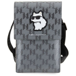 Karl Lagerfeld KLWBSAKHPCG Saffiano Monogram Choupette Silver