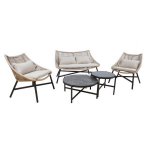 Evelekt HELSINKI sofa, 2 chairs and 2 tables