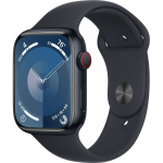 Apple Watch Series&nbsp;9 Cellular 45mm Midnight/ Midnight Sport Band - M/ L