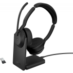 Jabra Evolve2 55 MS Stereo USB-A Stand Black