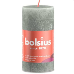 Bolsius Candle Rustik &Oslash;5x10cm Jade green