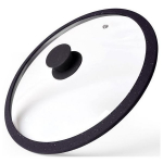 Fissman 9918 Arcades Galss Lid 24 cm Dark Grey