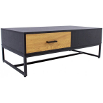 Evelekt Amsterdam 110x60xH40cm Oak/ Black