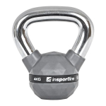 Insportline Rubber-Coated Kettlebell PU 4 kg