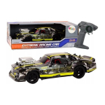 LEAN Toys RC Remote Control Car 1:16 Rubber Wheels Drift Black