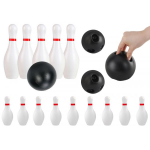 LEAN Toys Classic Bowling Set Two Balls 10 Pins Skill Game