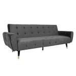 Evelekt Sofa bed FALUN 215x84x82cm, grey velvet