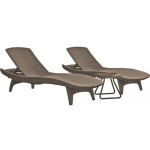 Keter Pacific Set + Table Beige