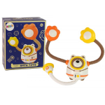 LEAN Toys LeanToys Cosmonaut Teddy Bear Bathing Water Toy for Batteries Showers