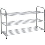 Evelekt Shoe rack BENITO 92x35xH61cm Silver