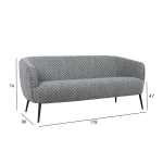 Evelekt Sofa ACCENT 3-seater, grey