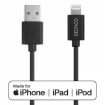 Deltaco USB-A to Lightning MFi C89 1m Black
